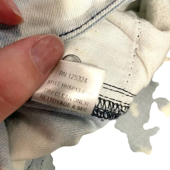 Haute Hippie Denim Outstanding Acid Wash Bleached Boyfriend Jeans Size 26 - Picture 8 of 8